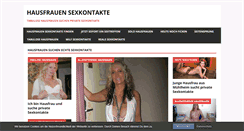 Desktop Screenshot of hausfrauensexkontakte.net